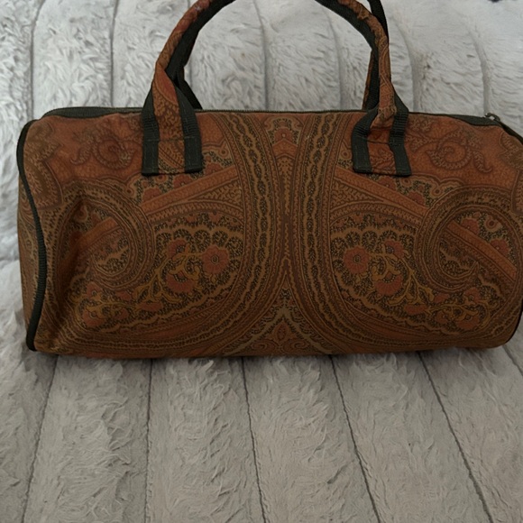 Etro Women's Brown Paisley Travel Bag - Picture 2 of 7